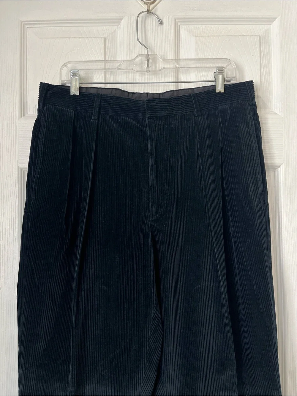 Ralph Lauren purple label Italy navy hem cuff Corduroy Pants men’s size 34